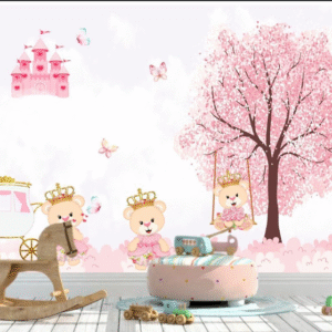 Papel de Parede Estilo Madeira Ripado Marrom Intenso MP4