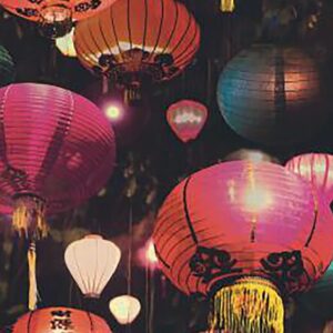 Papel de Parede Lanternas Orientais