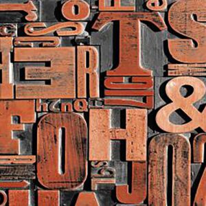 Papel de Parede Tipográfico Vintage