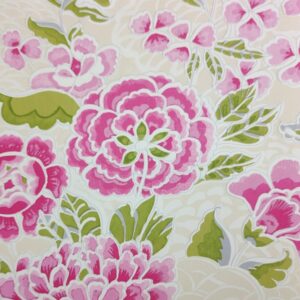 Papel de Parede Floral Rosa