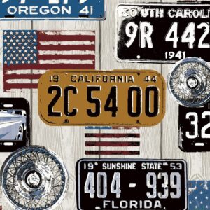 Papel de Parede Placas Retrô